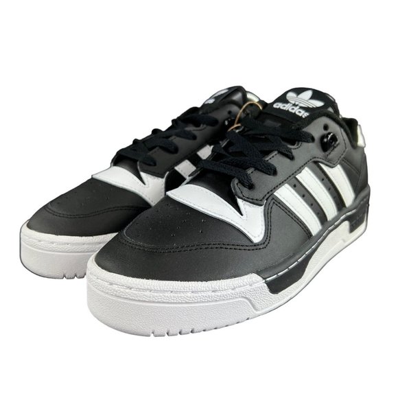 Adidas Rivalry Low J Core Black White Shoes IF5245 Youth Boy's Sizes 3.5-7 (GS) - Picture 6 of 9